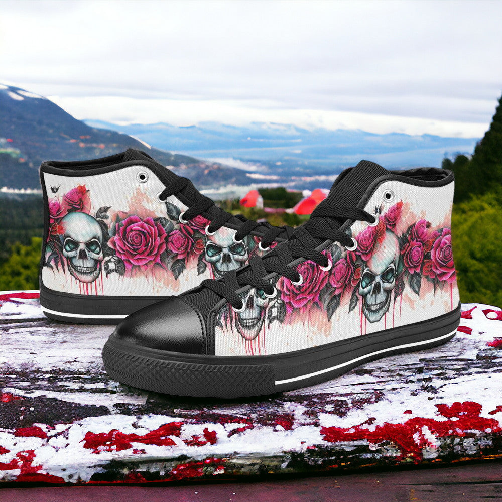 Jellyfish Teal Gold Artistic MEN Bold Art - Freaky Shoes | Custom Art Sneakers