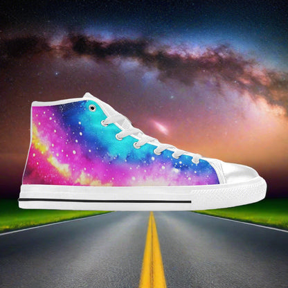 Aurora Borealis Rainbow Custom WOMEN Bold Art - Freaky Shoes | Custom Art Sneakers