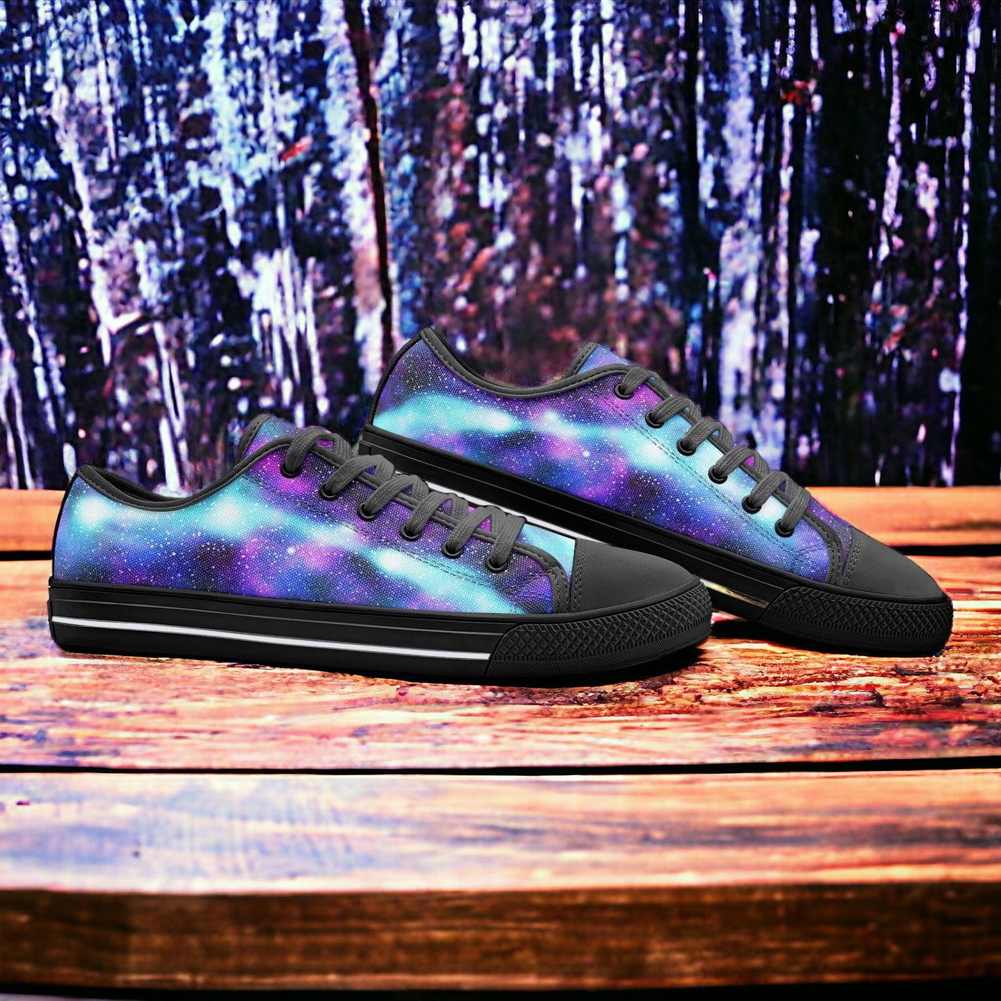 Koi Neon Electric Wearable Bold Art - Freaky Shoes | Custom Art Sneakers