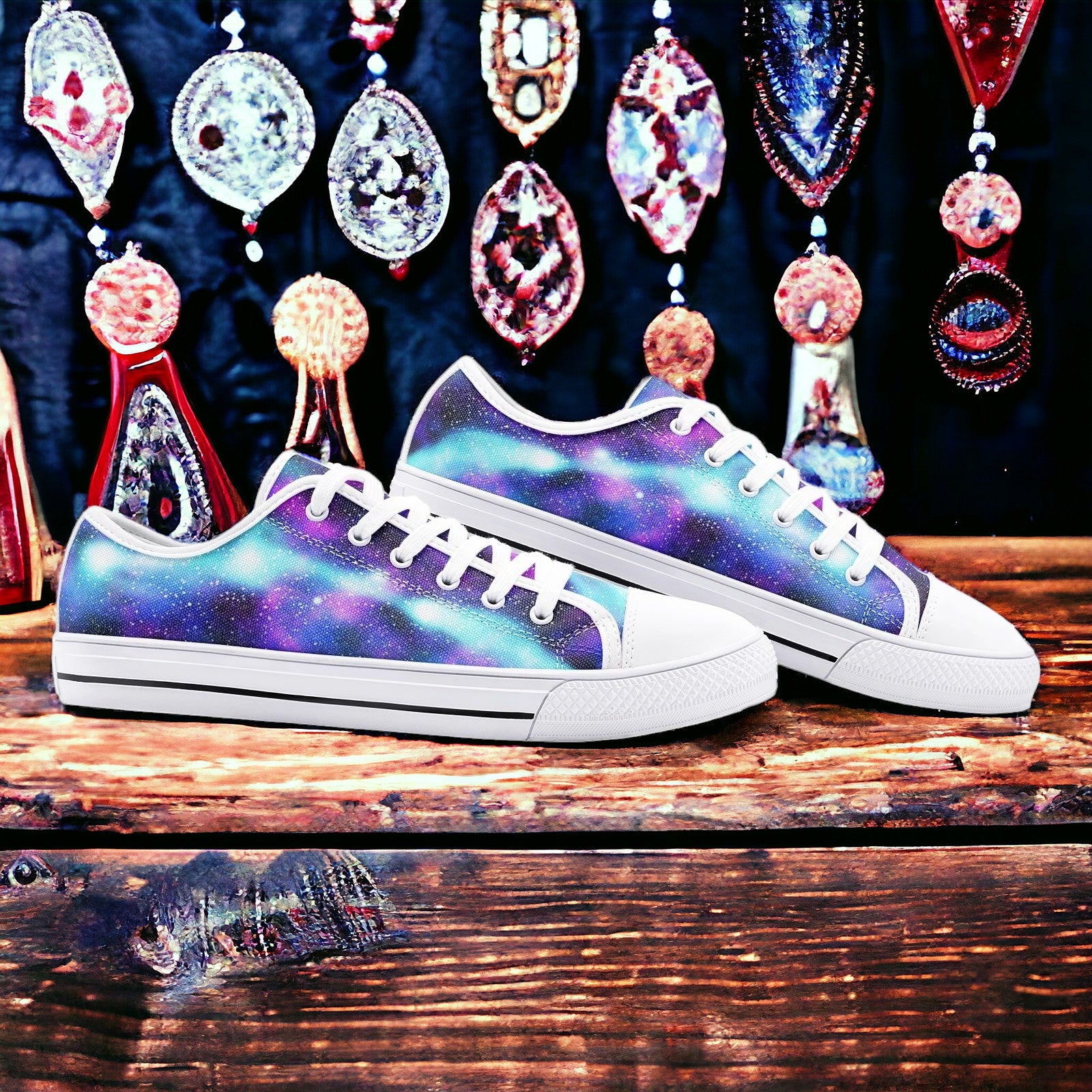 Koi Neon Electric Wearable Bold Art - Freaky Shoes | Custom Art Sneakers