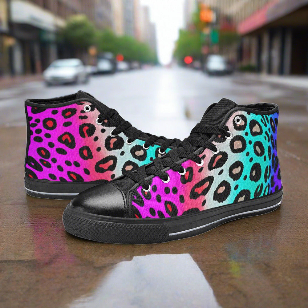Wolf White Gold Wearable Bold Art - Freaky Shoes
