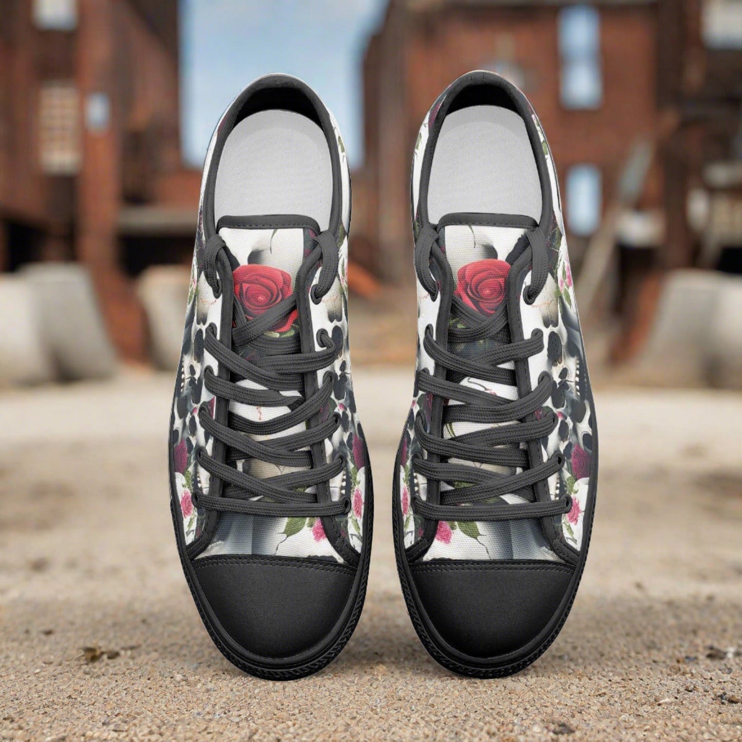 Butterfly Rainbow Orange Black Wearable Bold Art - Freaky Shoes | Custom Art Sneakers