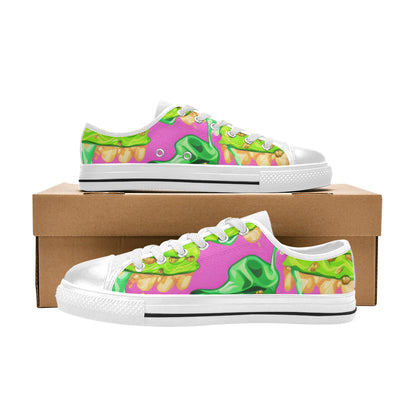 WOMEN'S Cc Ice Cream Art Canvas Neon Fantasy Shoes