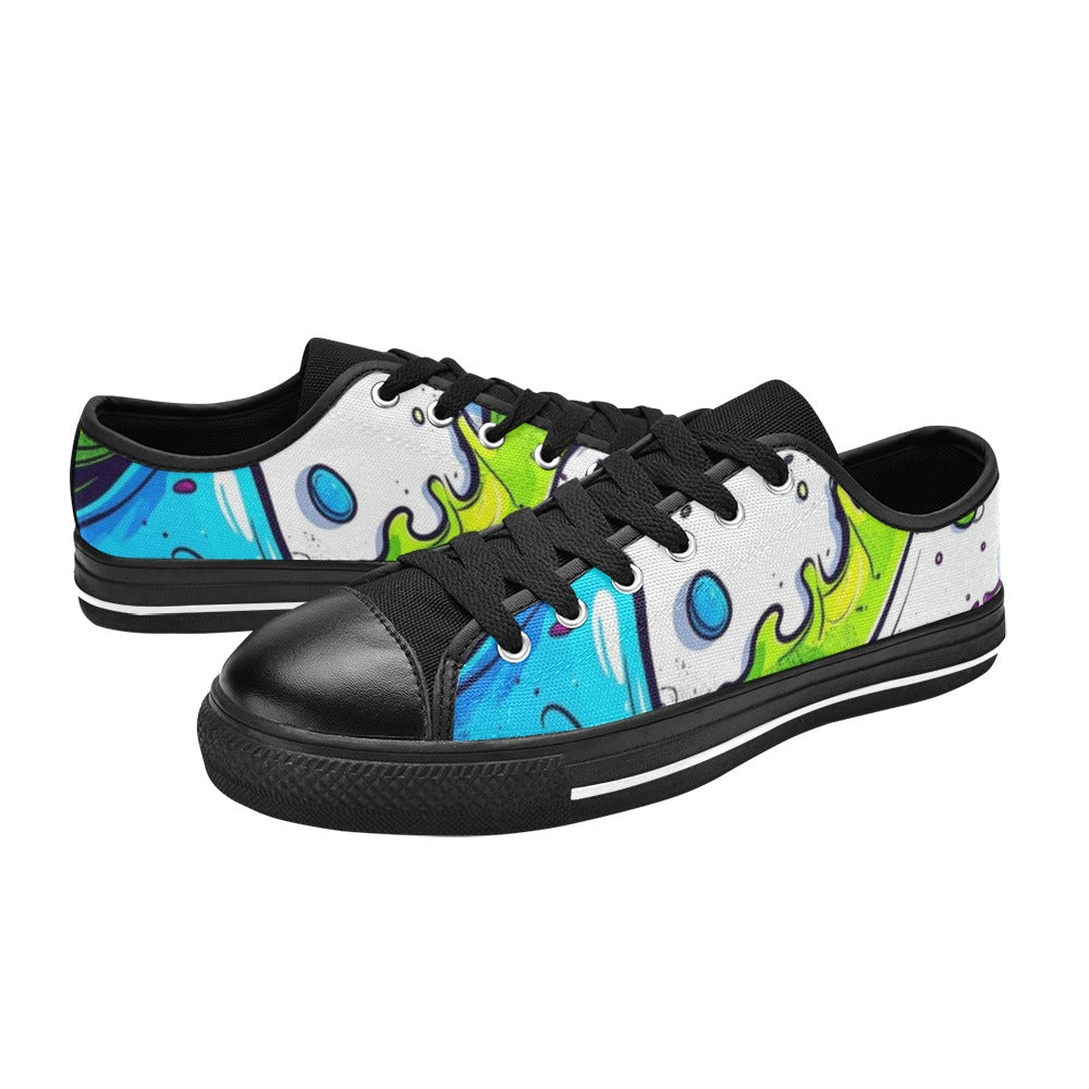 WOMEN'S Acid Wash Cartoon Art Canvas Dreamcore Sneakers