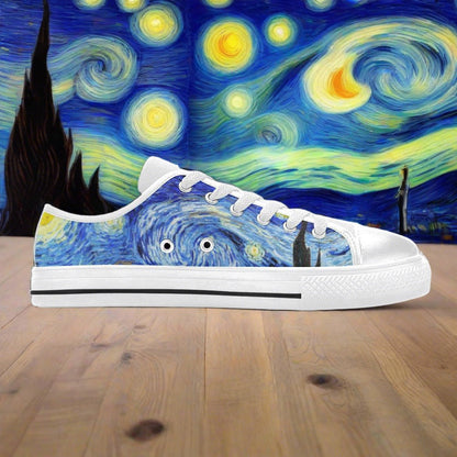 Mermaid Orange Black Vivid Bold Art - Freaky Shoes