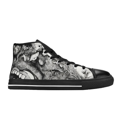 MEN'S Freestyle Horror 2 Men’S High Top Canvas Surreal Custom Shoes