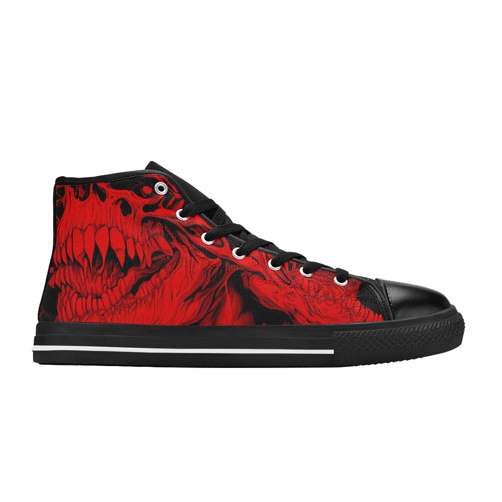 MEN'S Cc Demons Red Men’S High Top Canvas Y2K Custom Sneakers