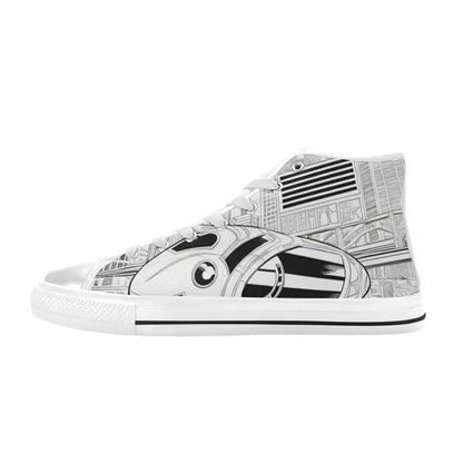 MEN'S Freestyle Art 3 Men’S High Top Canvas Vivid Custom Shoes