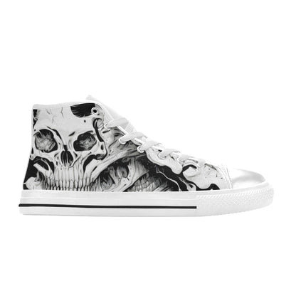 MEN'S Cc Horror Art Men’S High Top Canvas Wallpaper Art Shoes