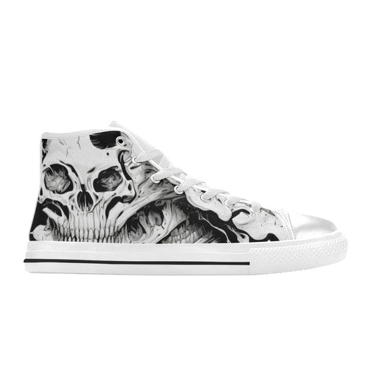 MEN'S Cc Horror Art Men’S High Top Canvas Wallpaper Art Shoes