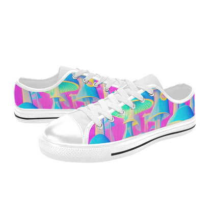 MEN'S Cc Mushroom Art 2 Canvas Cottagecore Custom Sneakers