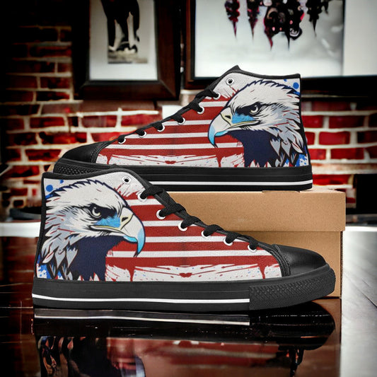 Holographic Teal Gold Vivid MEN Bold Art - Freaky Shoes | Custom Art Sneakers