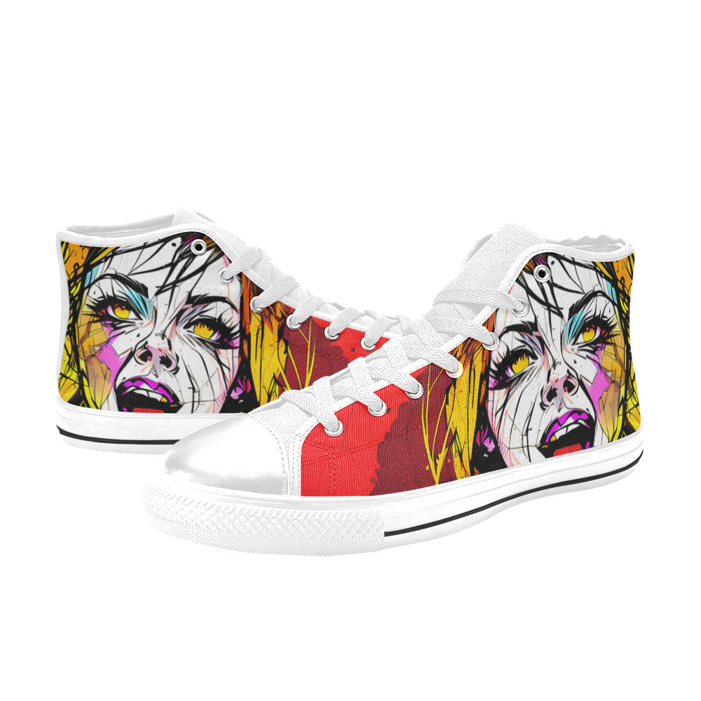 MEN'S Scream 2 Men’S High Top Canvas Aesthetic Custom Sneakers