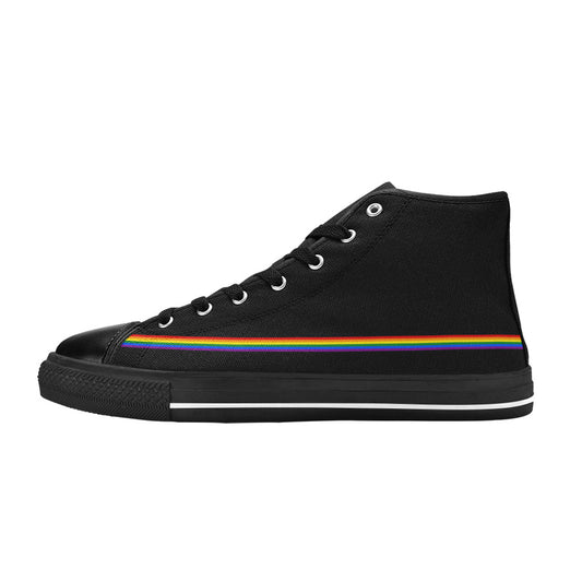WOMEN'S Flag 3 Pride LGBT High Top Canvas Custom Sneakers