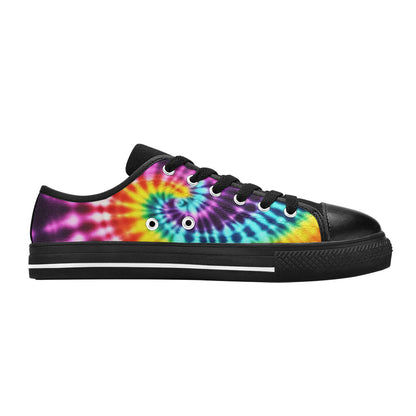 WOMEN'S Cc Tie Dye Art Canvas Aesthetic Custom Shoes