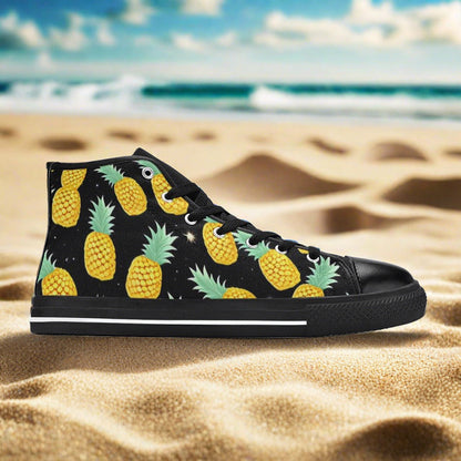 Jellyfish Teal Gold Unique WOMEN Bold Art - Freaky Shoes | Custom Art Sneakers