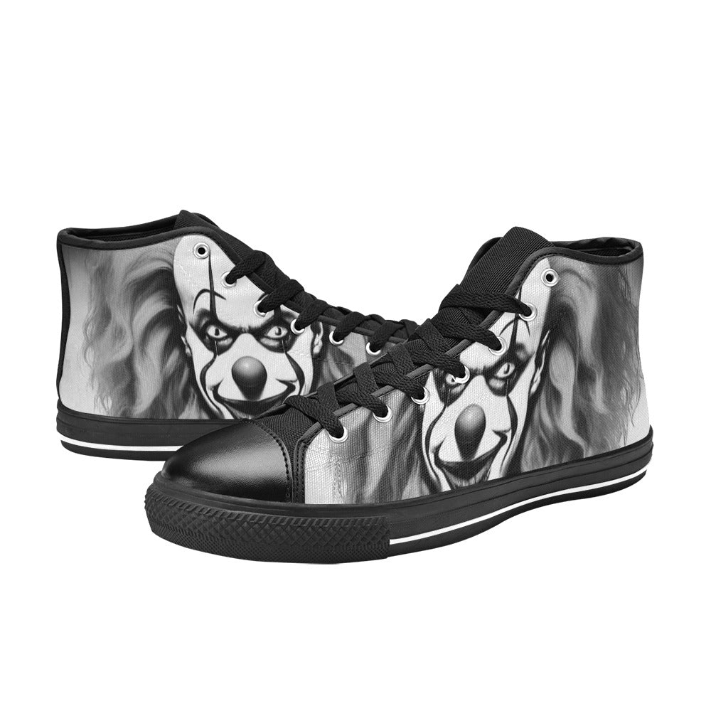 MEN'S Cc Evil Clown 2 High Top Canvas Dark Academia Shoes