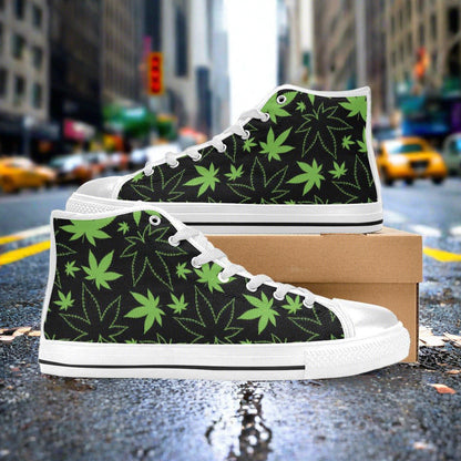 Koi Crimson Black Custom MEN Bold Art - Freaky Shoes | Custom Art Sneakers