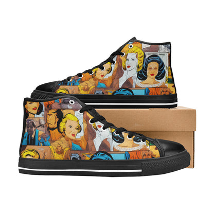MEN'S Cc Pop Art Men’S High Top Canvas Vivid Sneakers