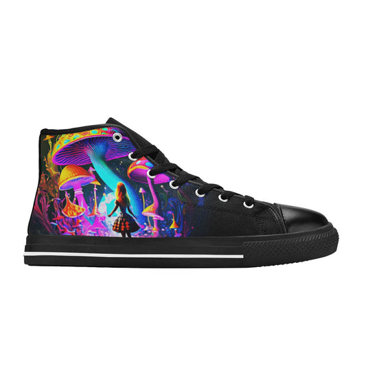 WOMEN'S Fantasy Art High Top Canvas Cottagecore Custom Sneakers