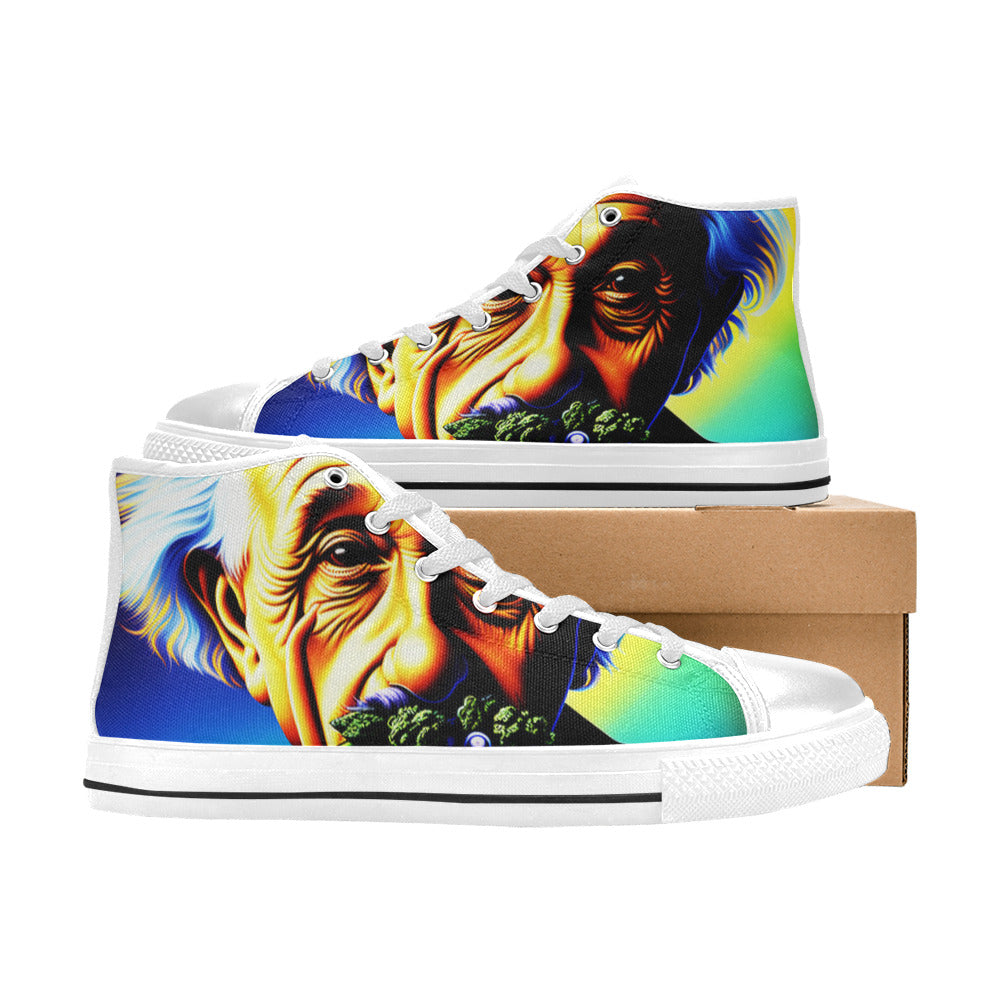 MEN'S 420 Albert Men’S High Top Canvas Neon Fantasy Shoes