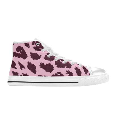 MEN'S Cc Animal Print Men’S High Top Canvas Wallpaper Art Custom Sneakers