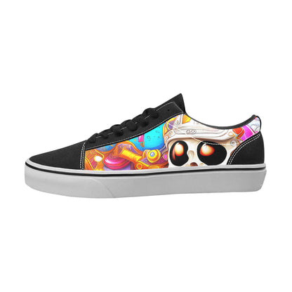 WOMEN'S Crazy Illustrations 3 Low Top Skateboarding Cottagecore Sneakers