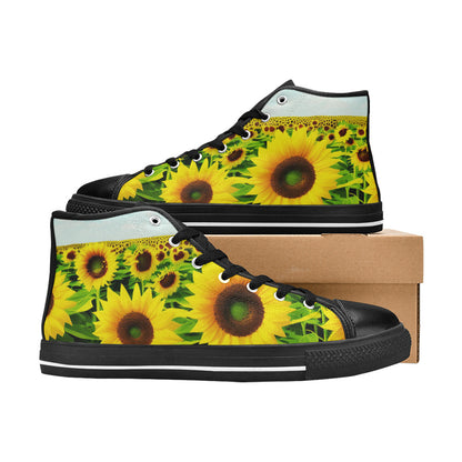 WOMEN'S Sunflowers Art 4 High Top Canvas Dreamcore Sneakers
