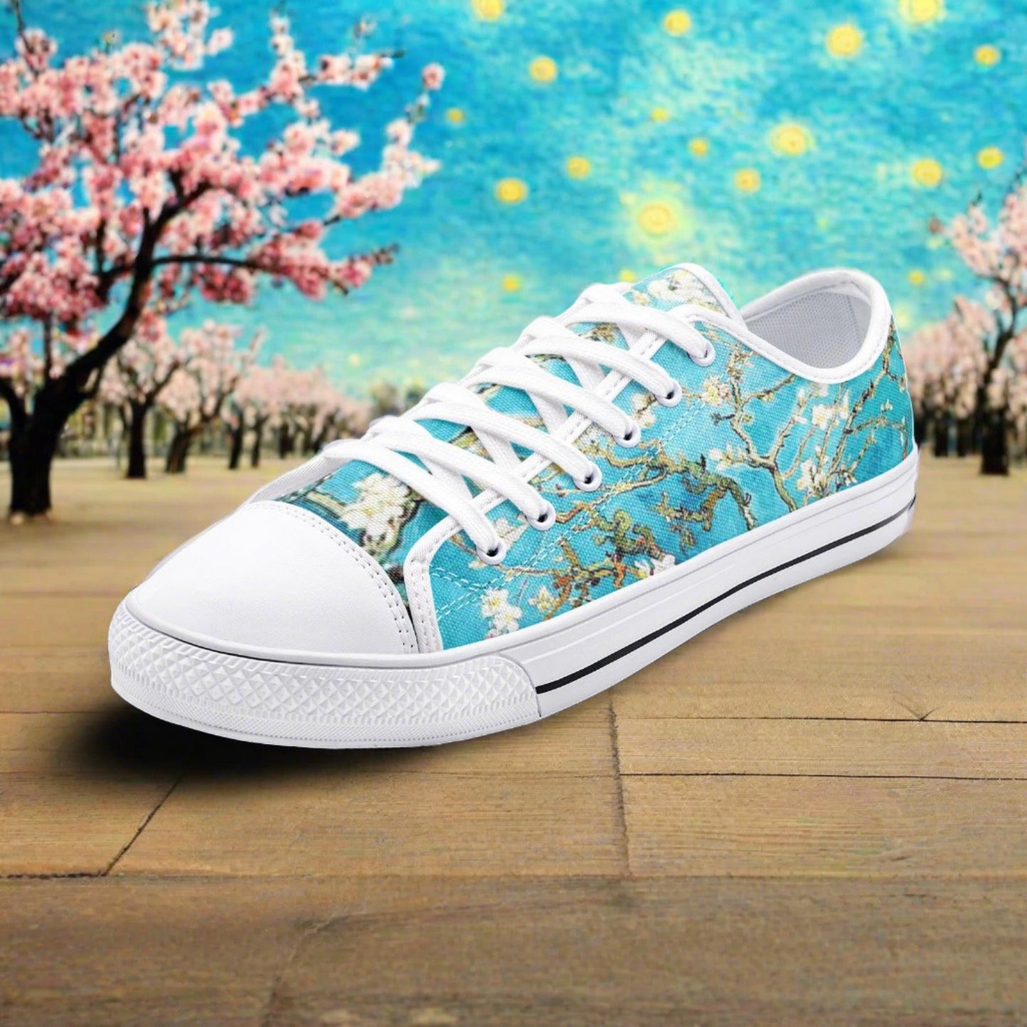 Celtic Navy Indigo Vivid Bold Art - Freaky Shoes | Custom Art Sneakers