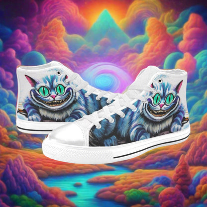 Egyptian Silver Blue Vivid MEN Bold Art - Freaky Shoes | Custom Art Sneakers