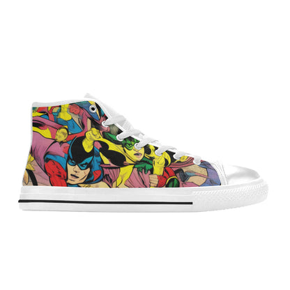 MEN'S Retro Comic Art Men’S High Top Canvas Y2K Shoes