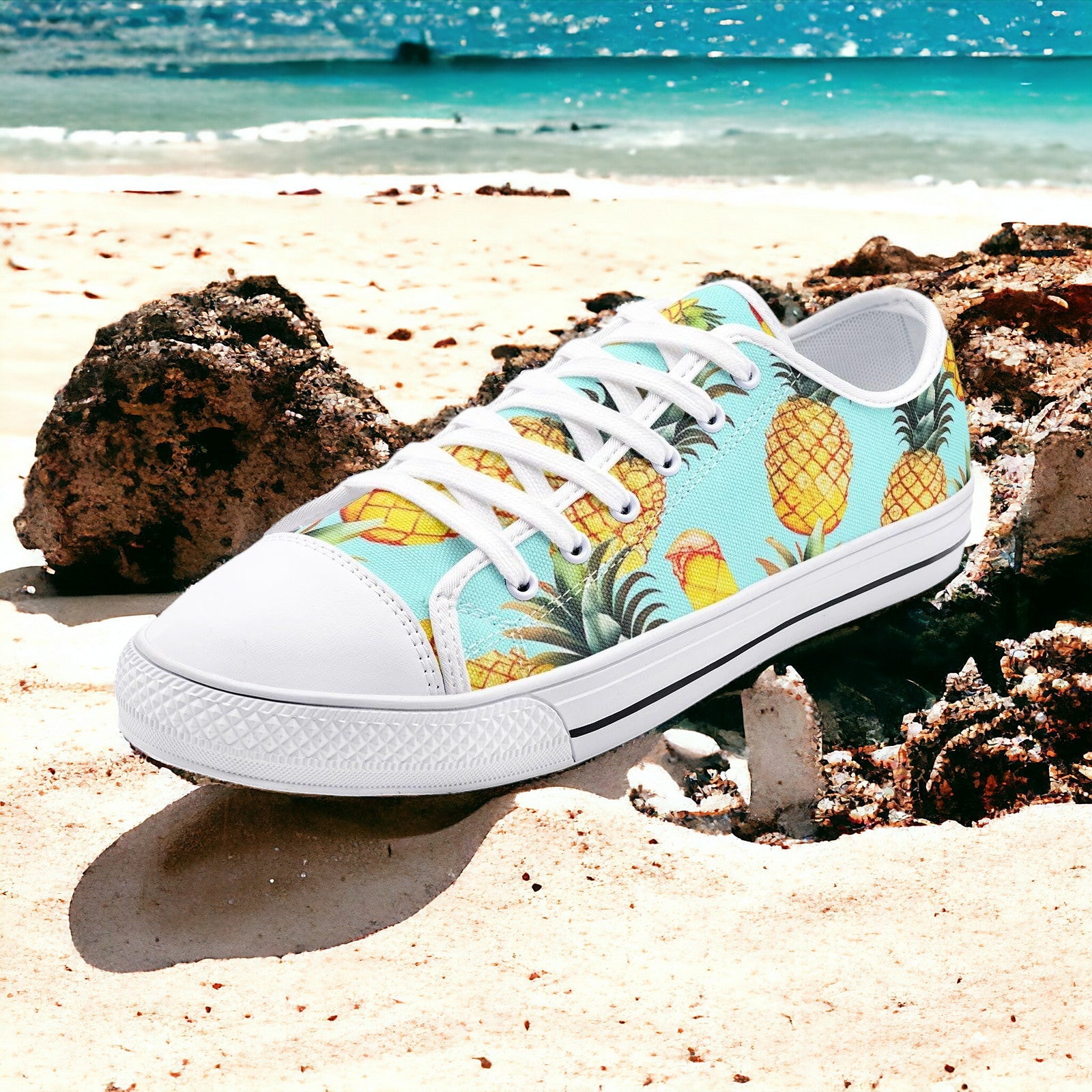 Peacock Neon Electric Unique Bold Art - Freaky Shoes | Custom Art Sneakers