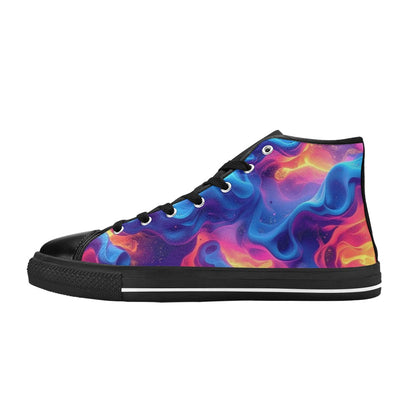 MEN'S Ethereal Camo Design 2 High Top Canvas Cottagecore Custom Sneakers