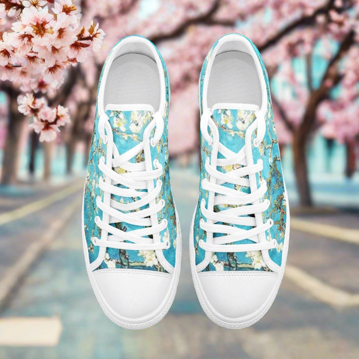Celtic Navy Indigo Vivid Bold Art - Freaky Shoes | Custom Art Sneakers