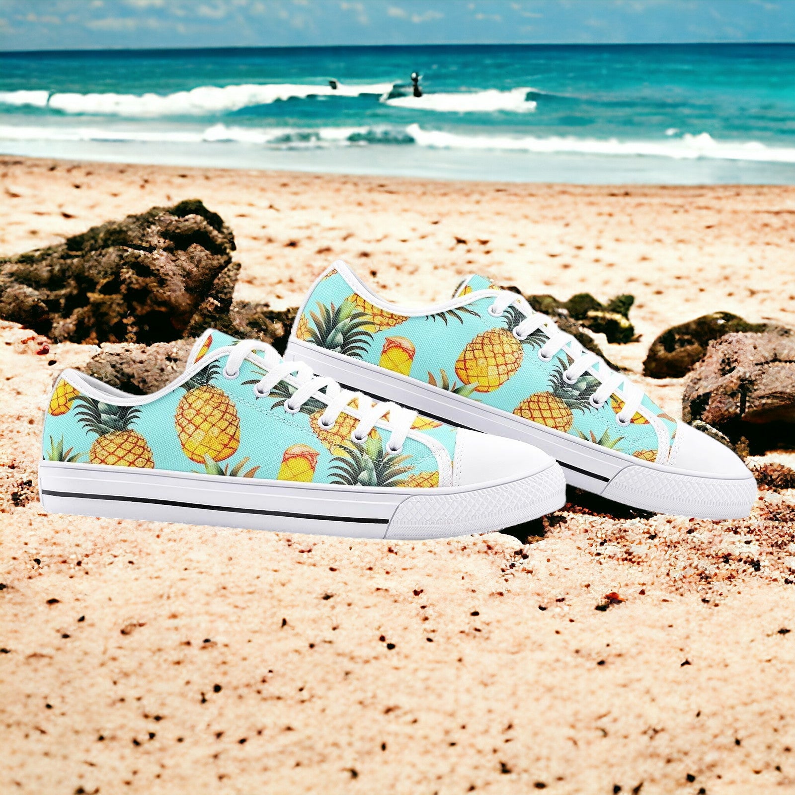 Peacock Neon Electric Unique Bold Art - Freaky Shoes | Custom Art Sneakers