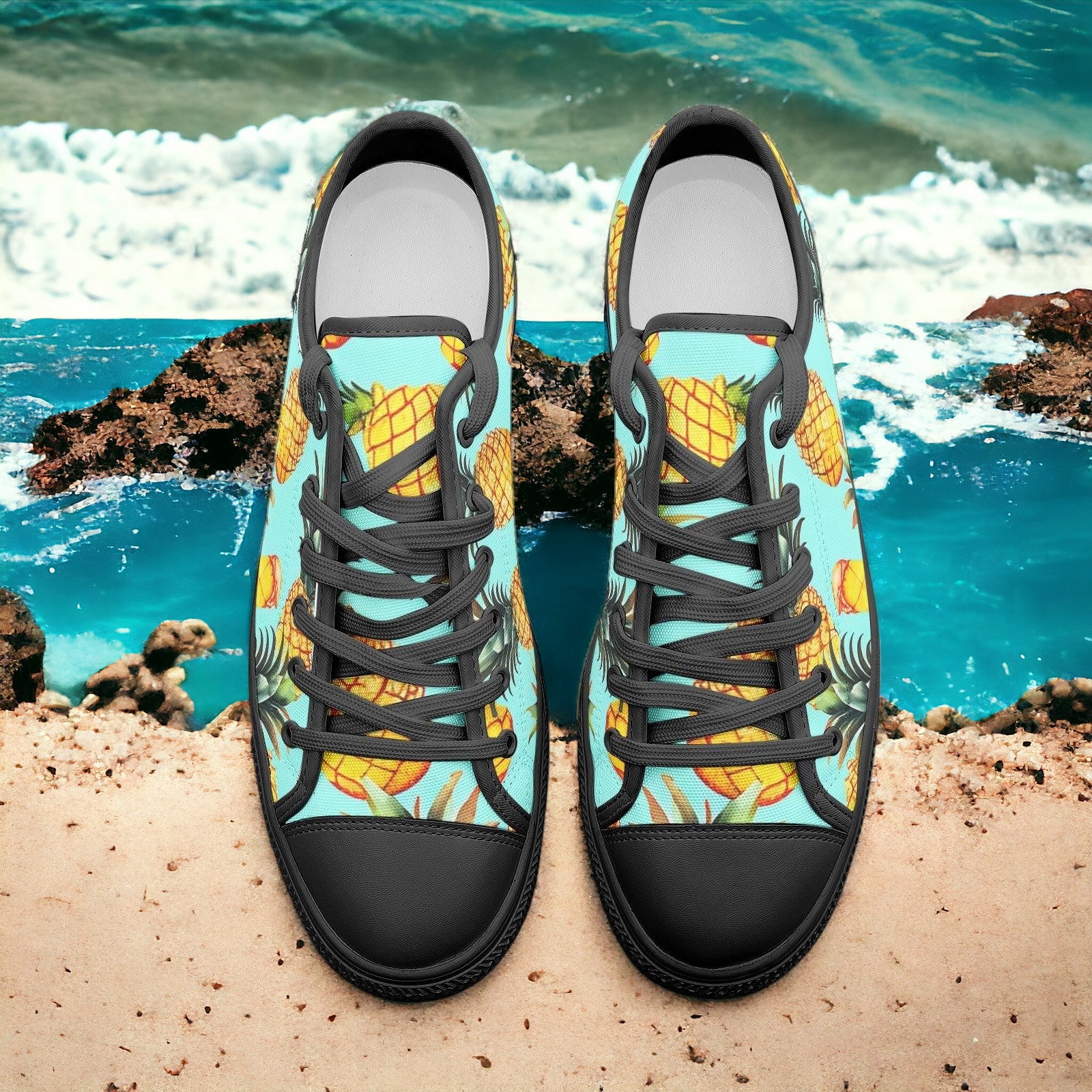 Peacock Neon Electric Unique Bold Art - Freaky Shoes | Custom Art Sneakers