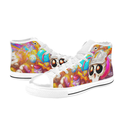 MEN'S Crazy Illustrations 3 Men’S High Top Canvas Cottagecore Shoes