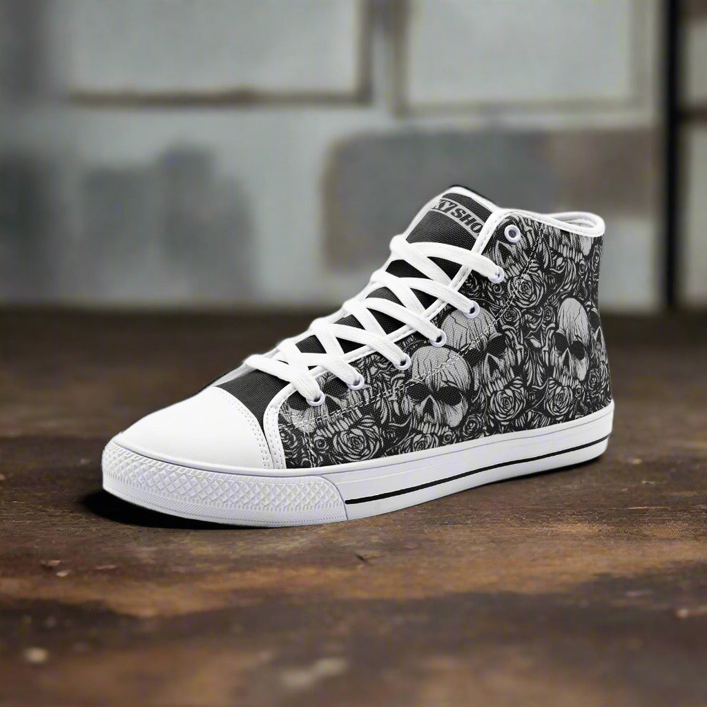 Egyptian White Gold Custom Bold Art - Freaky Shoes | Custom Art Sneakers