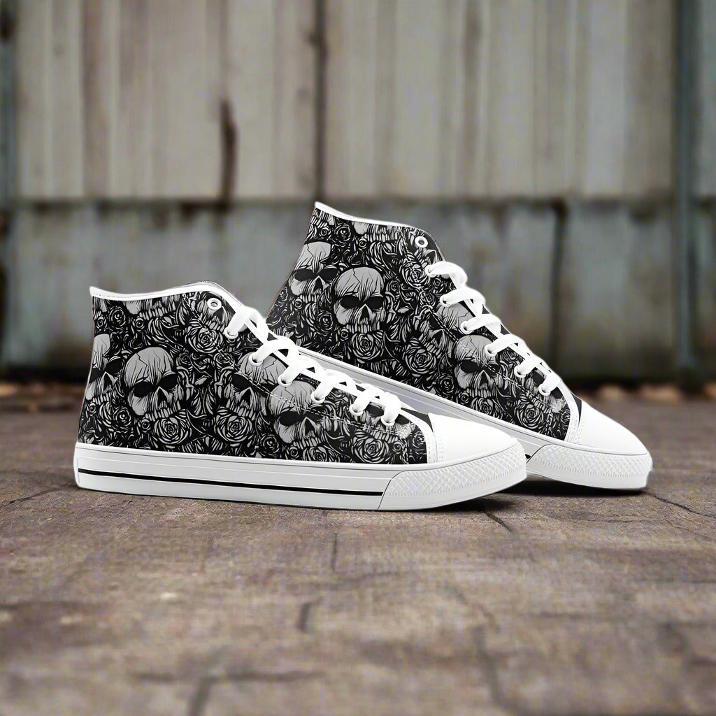 Egyptian White Gold Custom Bold Art - Freaky Shoes | Custom Art Sneakers