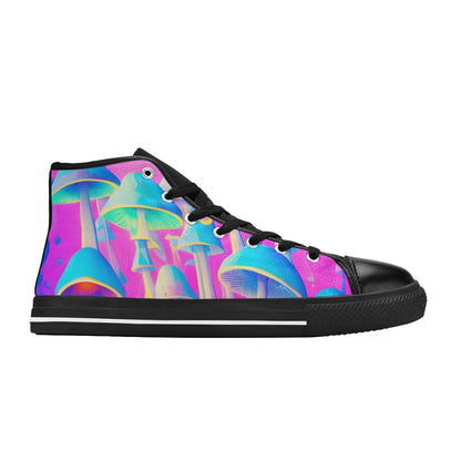 WOMEN'S Cc Mushroom Art 2 High Top Canvas Dreamcore Custom Shoes