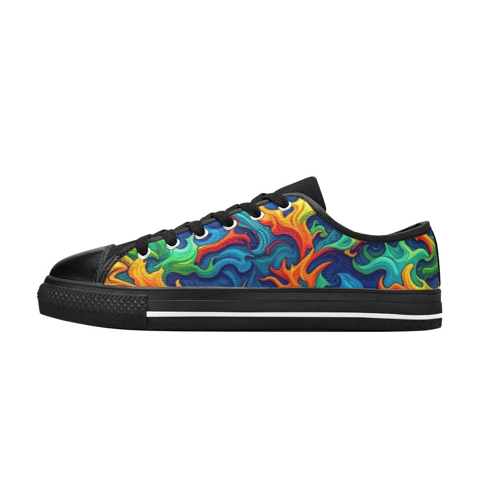 MEN'S Psychedelic Camo Rhythm Canvas Dreamcore Sneakers
