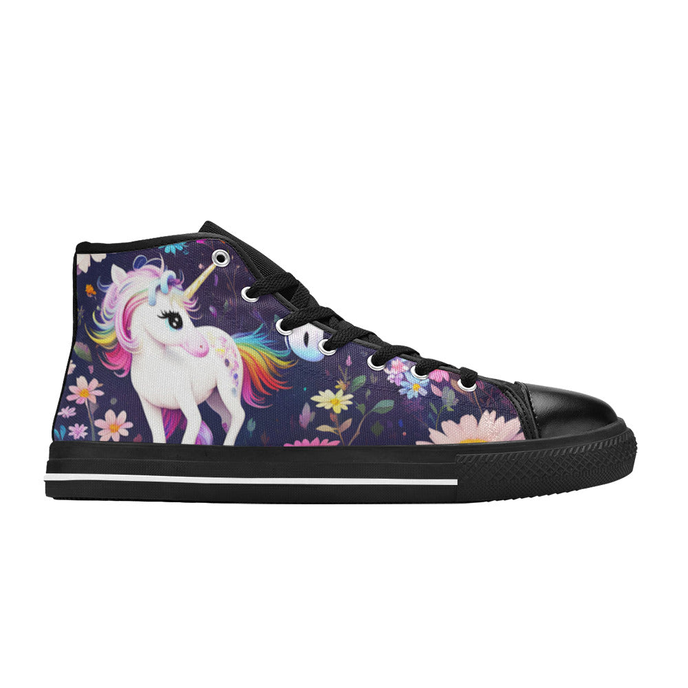 MEN'S Unicorns Please 4 Men’S High Top Canvas Grunge Custom Sneakers