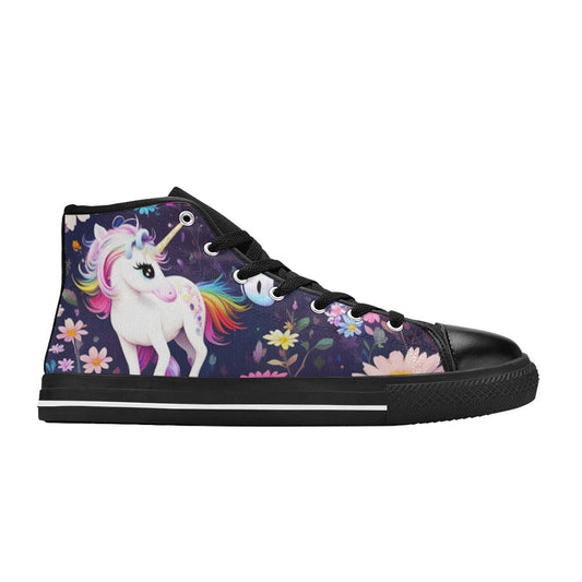 MEN'S Unicorns Please 4 Men’S High Top Canvas Grunge Custom Sneakers