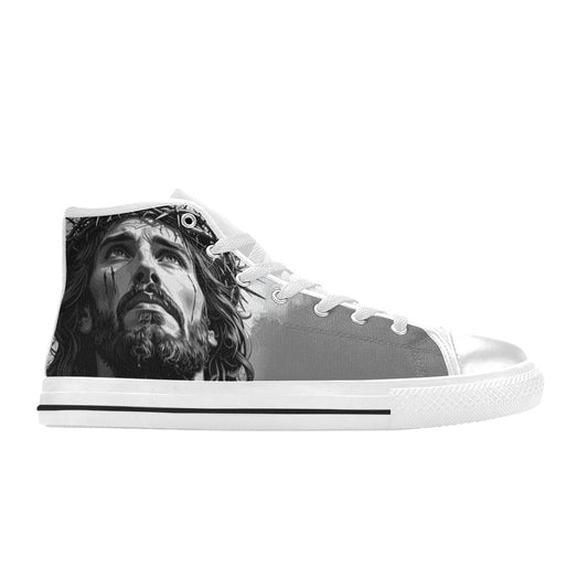 WOMEN'S Jesus_Ht_05 High Top Canvas Cottagecore Custom Sneakers