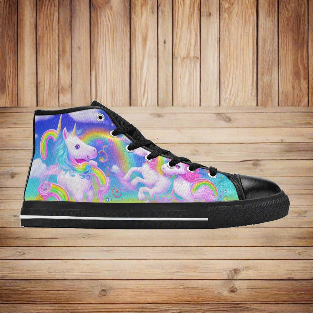 Butterfly Rainbow Vivid Multicolor Vivid MEN Bold Art - Freaky Shoes | Custom Art Sneakers