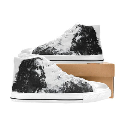 WOMEN'S Jesus2 High Top Canvas Dark Academia Custom Shoes