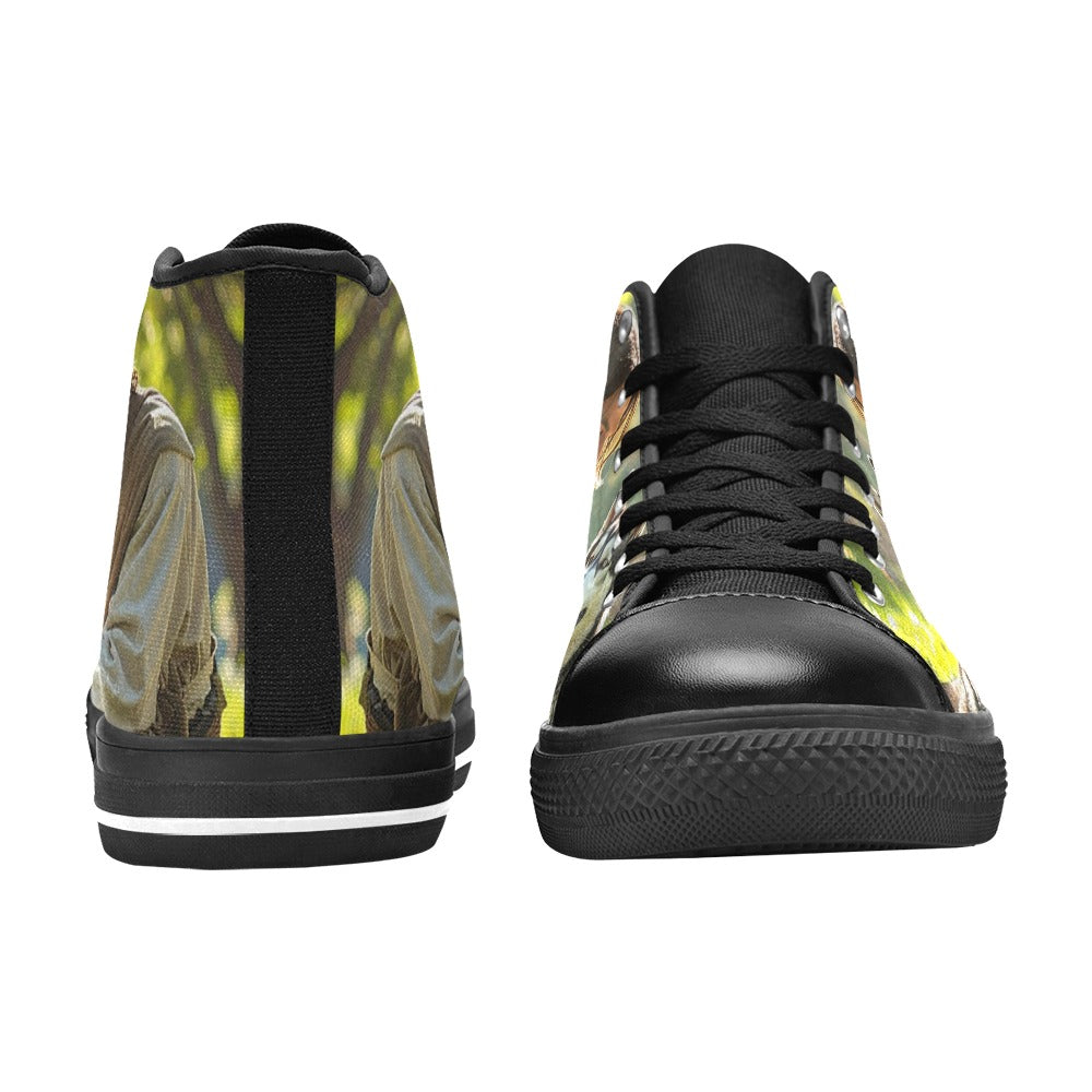 MEN'S Jesus_Ht_08 Men’S High Top Canvas Neon Fantasy Shoes