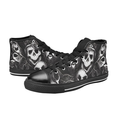 MEN'S Cc Skulls Ghosts Men’S High Top Canvas Dark Academia Custom Shoes