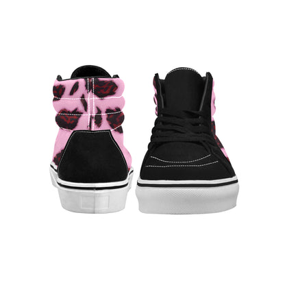 MEN'S Animal Print Pattern Background High Top Skateboarding Grunge Sneakers