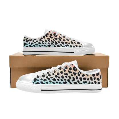 MEN'S Gradient Leopard Print Canvas Neon Fantasy Shoes